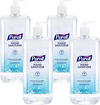 Purell进口代理批发 PURELL 高级洗手液清爽凝胶，清新香味，1.5 升泵瓶（4 件装）