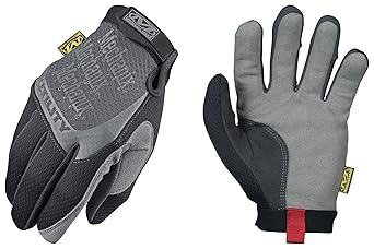 Mechanix Wear进口代理批发 Mechanix Wear H15-05-010 实用全指合成皮革和氨纶机械手套，带钩环袖口，大号，黑色