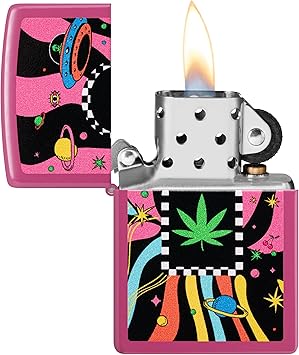 酷牌库|商品详情-Zippo进口代理批发 Zippo Cannabis Design 频率袖珍打火机