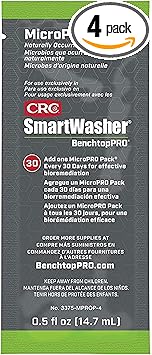 CRC进口代理批发 CRC SmartWasher 1751154 BenchtopPRO MicroPRO 套装 [4 件装] 0.5 液量。盎司，含有耗油微生物的微生物包