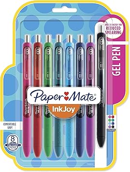 Paper Mate进口代理批发 Paper Mate InkJoy 中性笔，细尖，多种颜色，12 支