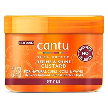 Cantu进口代理批发 Cantu 乳木果油天然卷发奶油冻，12 盎司