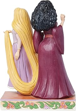 酷牌库|商品详情-Enesco进口代理批发 Enesco Disney Traditions by Jim Shore 善与恶魔发奇缘的 Mother Gothel 和 Rapunzel 雕像 - 树脂手绘精制迪士尼收藏装饰雕像家居装饰雕塑雕像，8.2 英寸