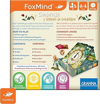 酷牌库|商品详情-FoxMind进口代理批发 Foxmind Games：灰姑娘、合作记忆童话、格林兄弟公主，最多 4 名玩家，4 岁及以上。