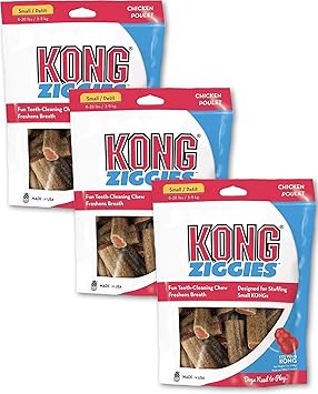 KONG进口代理批发 KONG Stuff'n Ziggies - 成年犬原始配方（小 - 7 盎司） - 3 件装