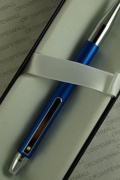 酷牌库|商品详情-Cross进口代理批发 Cross Sheaffer Definie 哑光蓝色饰面和抛光约会，配有 Sheaffer Signature dot of Excellence 细长圆珠笔