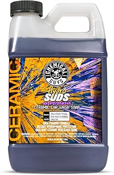 Chemical Guys进口代理批发 Chemical Guys CWS21264 HydroSuds 陶瓷 SiO2 Shine 高泡沫洗车皂（适用于泡沫炮、泡沫枪或桶洗车）适用于汽车、卡车、摩托车、房车等，64 液量盎司，浆果香味