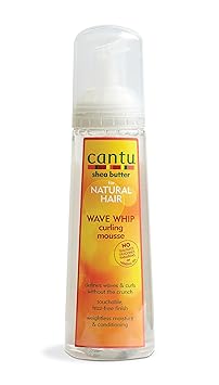 Cantu进口代理批发 Cantu 乳木果油天然波浪卷发慕斯，8.4 盎司（4 件装）