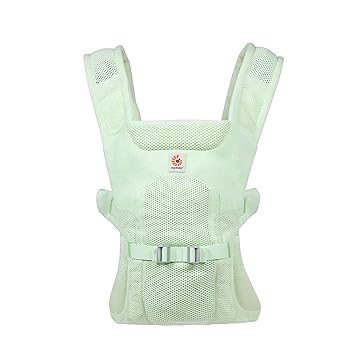 Ergobaby进口代理批发 Ergobaby 所有携带位置 Aerloom Formaknit 婴儿背带（7-45 磅），夜光薄荷色