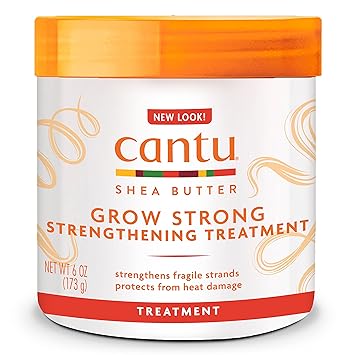 Cantu进口代理批发 Cantu Grow Strong 强化护理乳木果油，6 盎司（包装可能有所不同）