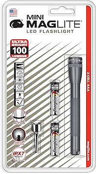 MagLite进口代理批发 Maglite Mini LED 2 芯 AAA 手电筒 灰色