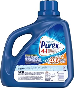 酷牌库|商品详情-Purex进口代理批发 Purex Plus Oxi 新鲜洗涤剂，Plus Oxi 去污剂，Morning Burst，128 液体盎司