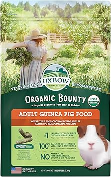 Oxbow进口代理批发 Oxbow Animal Health 有机赏金成年豚鼠食品，美国制造，3 磅袋装