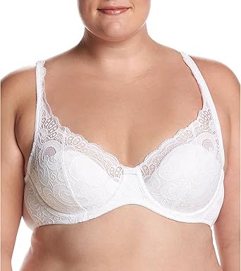 PLAYTEX进口代理批发 Playtex 女式 Love My Curves 薄泡沫带蕾丝钢圈，白色，36D