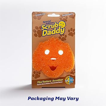 酷牌库|商品详情-Scrub Daddy进口代理批发 Scrub Daddy 特别版宠物狗 - 防刮多用途洗碗海绵 - 不含 BPA，采用聚合物泡沫制成 - 防污防臭厨房海绵（1 克拉）