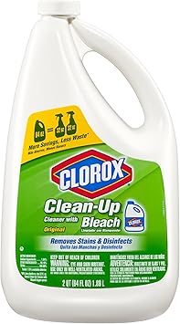 Clorox进口代理批发 Clorox Clean-Up 通用清洁剂，含漂白剂，家居必需品，64 盎司补充装瓶（包装可能有所不同）