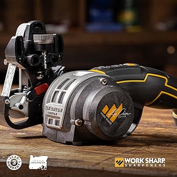 酷牌库|商品详情-WORK SHARP进口代理批发 Work Sharp Ken 洋葱刀和工具磨刀器，带替换皮带，7 速电机控制，带 LED 显示屏