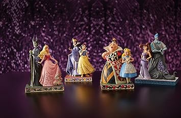 酷牌库|商品详情-Enesco进口代理批发 Enesco Disney Traditions by Jim Shore 爱丽丝梦游仙境和红心皇后雕像，8.25 英寸，多色