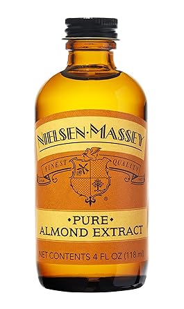 Nielsen-Massey进口代理批发 Nielsen-Massey 用于烘焙和烹饪的纯杏仁提取物 4 盎司瓶装