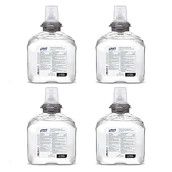 Purell进口代理批发 PURELL VF PLUS 洗手液凝胶，无香料，1200 mL 消毒液补充装，适用于 PURELL TFX 分配器（4 件装）- 5499-04