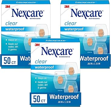 酷牌库|商品详情-Nexcare进口代理批发 Nexcare 防水透明绷带 50 片装 3 片和 Max Hold 防水绷带 60 片装 1 片