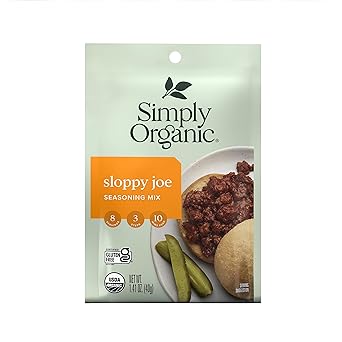 Simply Organic进口代理批发 Simply Organic Sloppy Joe，有机认证，无麸质 | 1.41盎司