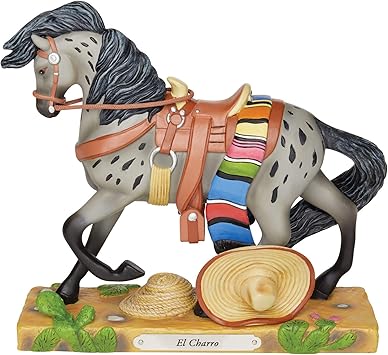 Enesco进口代理批发 Enesco Trail of Painted Ponies El Charro 雕像，7.75 英寸，多色