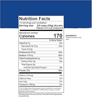 酷牌库|商品详情-Mountain House进口代理批发 山屋熟鸡丁 |冻干生存和应急食品| #10 可以 |无麸质，30235-母体