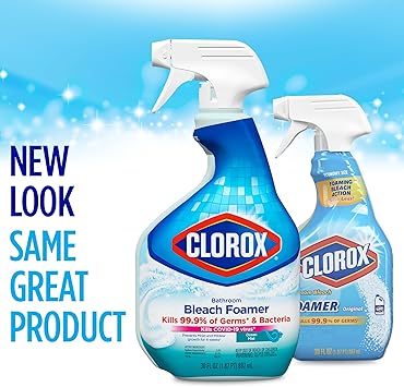 酷牌库|商品详情-Clorox进口代理批发 Clorox 消毒浴室泡沫器，含漂白剂，家居必需品，30 盎司喷雾瓶（包装可能有所不同）