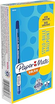 Paper Mate进口代理批发 Paper Mate InkJoy 300ST 圆珠笔，中号笔，蓝色，12 支装 (1951341)