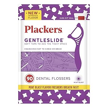 Plackers进口代理批发 Plackers Gentleslide 牙线器，90 片