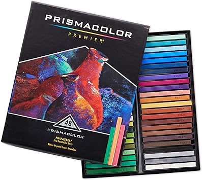 Prismacolor进口代理批发 Prismacolor Premier Nupastel 坚固柔和色棒，成人着色剂，48 支装