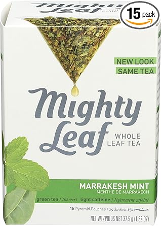 酷牌库|商品详情-Mighty Leaf进口代理批发 Mighty Leaf，毫升马拉喀什薄荷茶，15 片