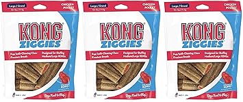 KONG进口代理批发 KONG Stuff'N Ziggies 大型犬零食，8 盎司（3 件装）