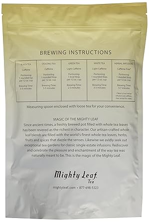 酷牌库|商品详情-Mighty Leaf进口代理批发 Mighty Leaf 有机伯爵茶，1 磅活页袋