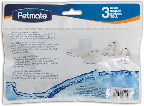 Petmate进口代理批发 Petmate 新鲜流量过滤器，3 个过滤器