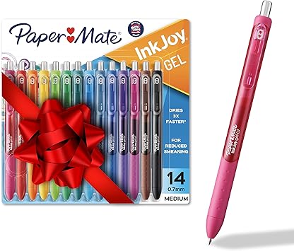 Paper Mate进口代理批发 Paper Mate InkJoy 钢笔，中性笔，中号笔（0.7 毫米），多种装，14 支装