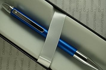 酷牌库|商品详情-Cross进口代理批发 Cross Sheaffer Definie 哑光蓝色饰面和抛光约会，配有 Sheaffer Signature dot of Excellence 细长圆珠笔