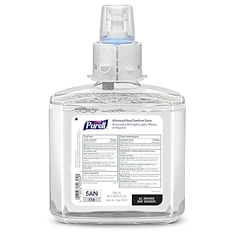 酷牌库|商品详情-Purell进口代理批发 PURELL 品牌高级洗手液泡沫，清新香味，1200 毫升补充装，适用于 PURELL ES6 自动洗手液分配器（2 件装）- 6453-02