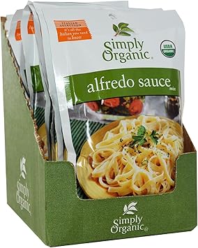 Simply Organic进口代理批发 Simply Organic Alfredo 酱料混合物 1.48 盎司（42 克）包