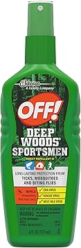 OFF!进口代理批发 离开！ Deep Woods Sportsmen 驱虫喷雾，防蚊喷雾，持久防蚊，6 盎司