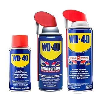 WD-40进口代理批发 WD-40 原创配方 3 种尺寸组合套件：3 盎司迷你罐、8 盎司智能吸管和 12 盎司智能吸管