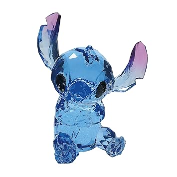 Enesco进口代理批发 Enesco Facets 迪士尼 Lilo 和 Stitch 坐雕像，6 英寸，蓝色