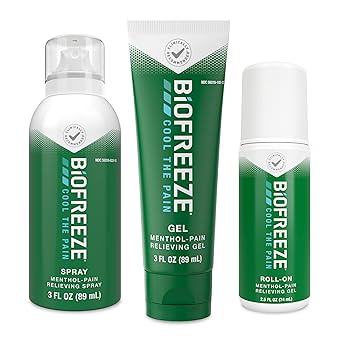 Biofreeze进口代理批发 Biofreeze 止痛走珠式 2.5 液量盎司、凝胶 3 液量盎司和喷雾剂 3 液量盎司多种装外用止痛药，用于治疗关节炎、背痛、拉伤、瘀伤、扭伤的肌肉和关节（包装可能有所不同）