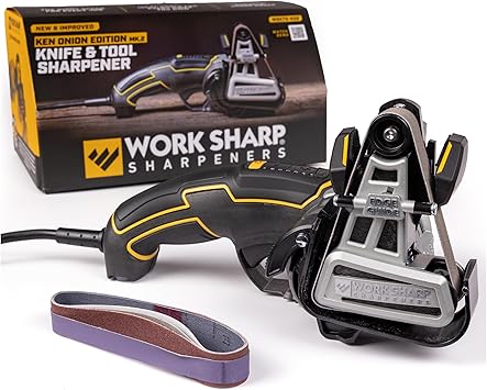 WORK SHARP进口代理批发 Work Sharp Ken 洋葱磨刀器工具 - 可调节磨刀系统 - 适用于刀具、剪刀、锯齿刀片和工具