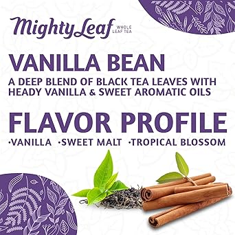 酷牌库|商品详情-Mighty Leaf进口代理批发 Mighty Leaf 香草豆茶，100 茶袋