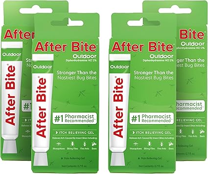 After Bite进口代理批发After Bite Outdoor Formula 便携式凝胶配方 4件装