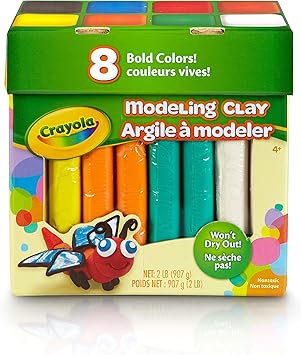 Crayola进口代理批发 Crayola 大胆色彩造型粘土，2 磅，适合 4 岁及以上儿童的礼物