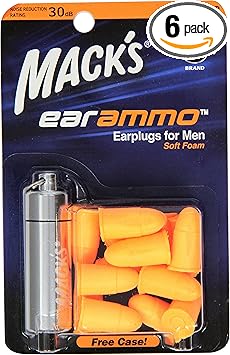 Mack's进口代理批发 Mack's Ear Care Ear Ammo 男士耳塞，7 件（6 件装）