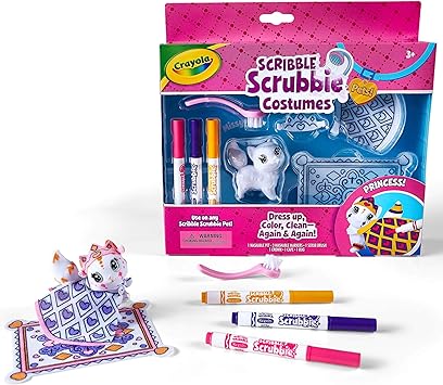 Crayola进口代理批发 Crayola Scribble Scrubbie Pets 公主玩具套装，儿童玩具，送给女孩和男孩的礼物